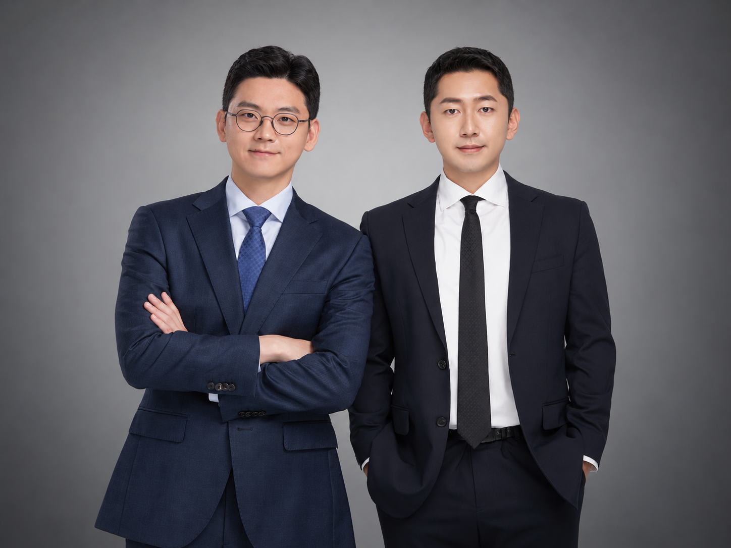 나란히 선 강민우·박형우 대표 세무사